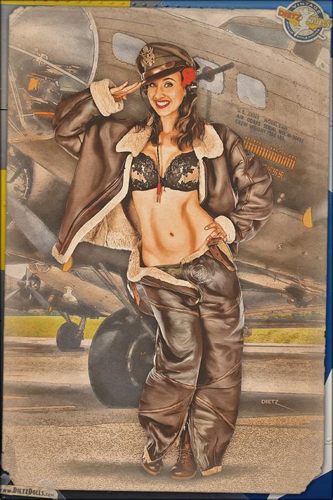 pinups 8th air force salute by warbirdphotographer on