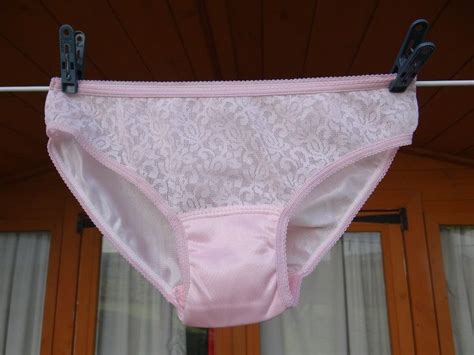 1960 S Silky Nylon And Lace Panties Knickers 4 Pack Ladies
