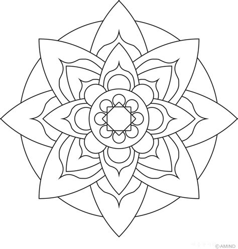 coloring pages  mandalas easy