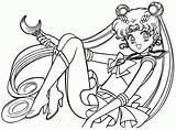 Sailor Pages Moon Coloring Color Popular sketch template