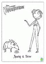 Frankenweenie Coloring Pages Dinokids Coloringdisney Book sketch template