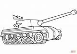 Coloring Tank Pages Printable Drawing sketch template
