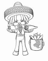 Coloring Pages Mayo Cinco Burrito Mexican Eat Print Utilising Button Otherwise Grab Right Easy Size sketch template