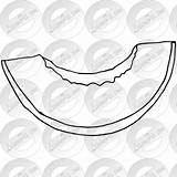 Cantaloupe Outline Clipart Watermark Register Remove Login sketch template