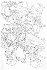 Bowden Warcraft Artists Illustrations sketch template