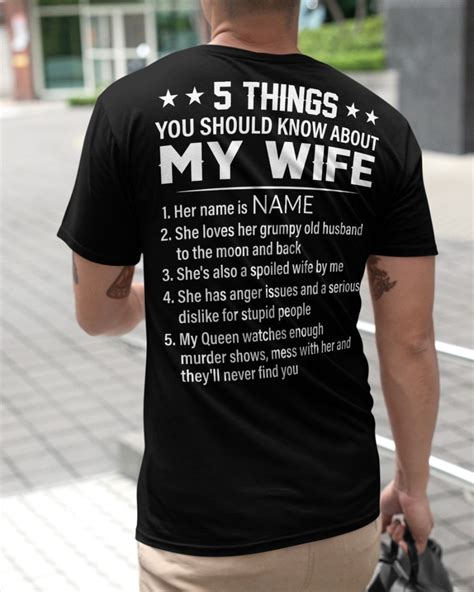 5 Things You Should Know About My Wife Shirt • Shirtnation Shop