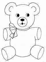 Bear Teddy Coloring Pages Kids Doll Advertisement sketch template