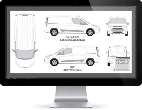 vehicle templates  car wraps  printable templates