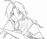 Edward Elric Coloring Pages Getcolorings Getdrawings sketch template