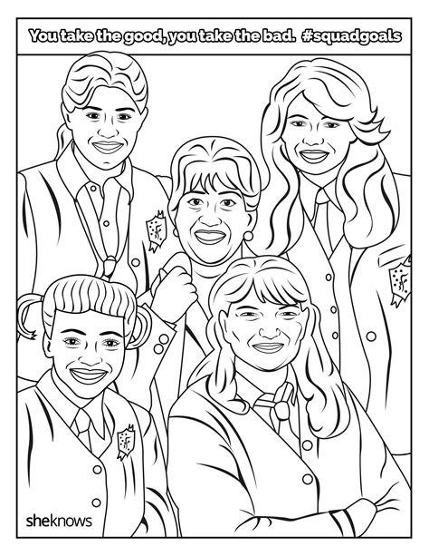 the ultimate squadgoals coloring book — print it color it live it