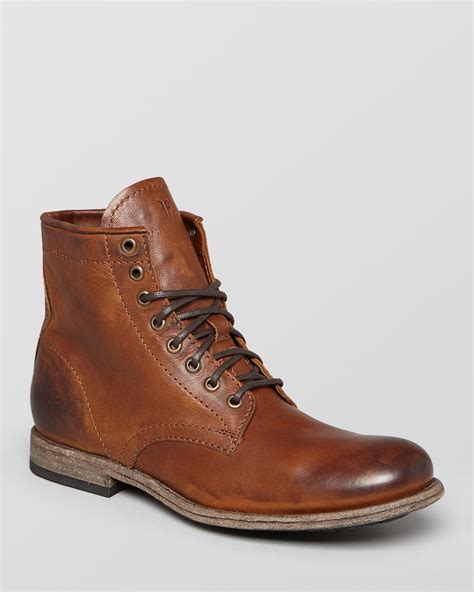 lyst frye tyler leather boots  brown  men