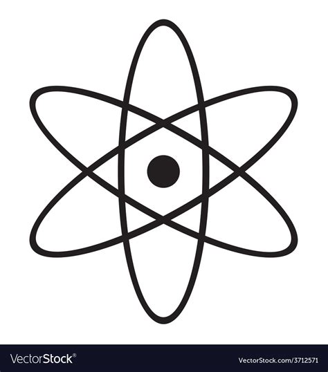 atom symbol royalty  vector image vectorstock