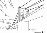 Bridge Brooklyn Coloring Sketch Simple Pages Color Print Drawings Sketches Hellokids Online London sketch template