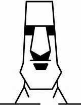 Moai Heads Esculturas Griega Onlinecoloringpages Designlooter Clipground sketch template