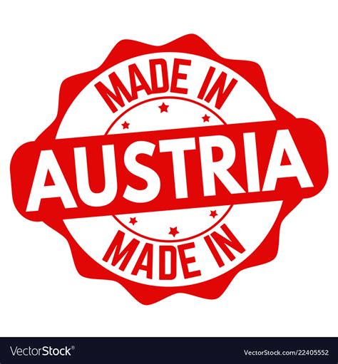 austria sign  stamp royalty  vector image