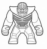 Thanos Enojado Tsgos Endgame Gauntlet Legos Coloring sketch template