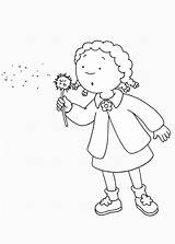 Caillou Coloring Pages Birthday Printable sketch template
