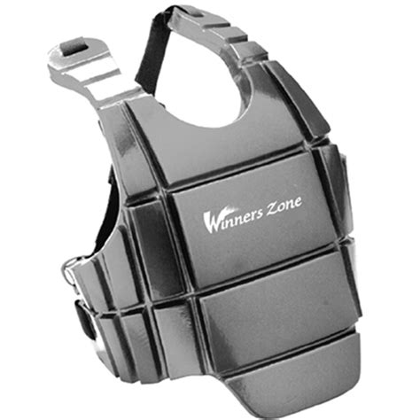 winners zone foam chest guard silver mti trading