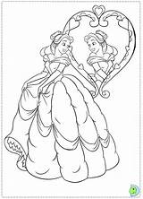 Coloring Belle Pages Princess Disney Beast Beauty Drawing Castle Sheets Coloriage La Dress Et Dresses Colouring Print Book Drawings Baby sketch template