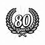 80th 80years sketch template