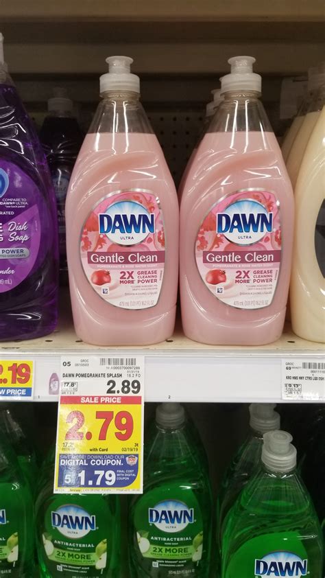 dawn dish liquid   kroger couponing