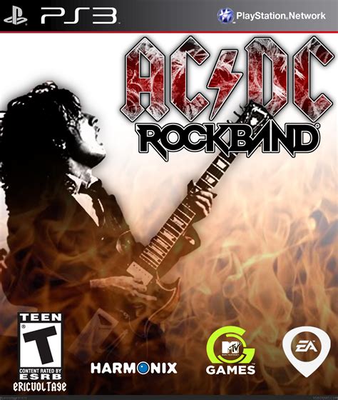 Ac Dc Rock Band Playstation 3 Box Art Cover By Ericvoltage