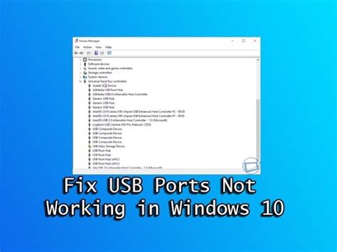 fix usb ports  working  windows  youtube