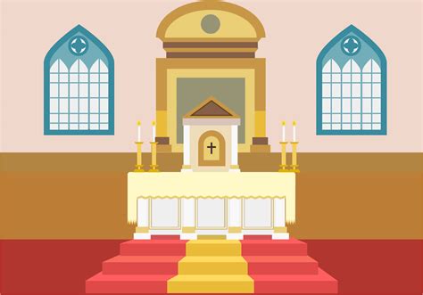 church altar  vector   vector art stock graphics images