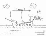 Coloriage Navire Barco Piratas Pirates Colorier Bateau Dessin Imprimir Imprimer Magique Vaixell Dibuixat Llapis Línea sketch template