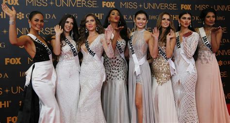 miss universo las candidatas en la alfombra roja de la gala tvmas