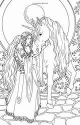 Fenech Selina Minis Coloriage Unicorns Fairies Adults Imprimer Binged sketch template