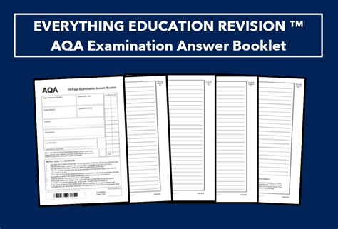 gcse aqa  page answer gcse  level examination booklet  mock