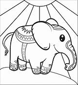 Circus Elephant Coloring Pages Printable Getcolorings Kids Color Supplyme sketch template