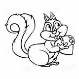 Squirrel Acorn Abeka Clipart Clip sketch template