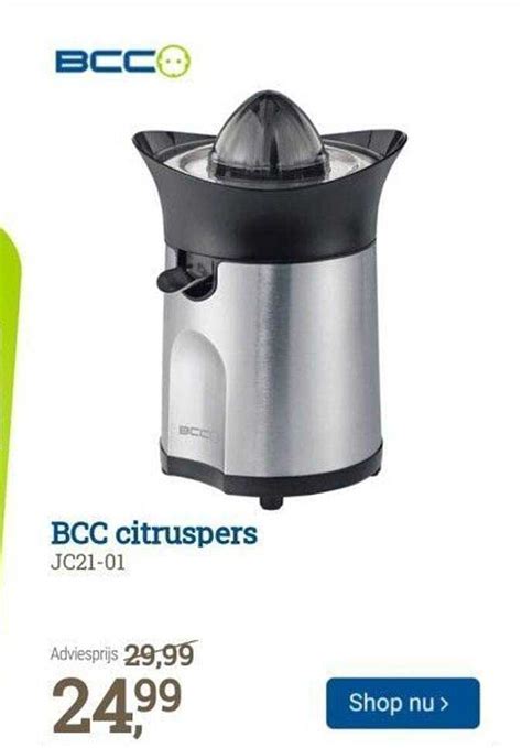 bcc citruspers jc  aanbieding bij bcc