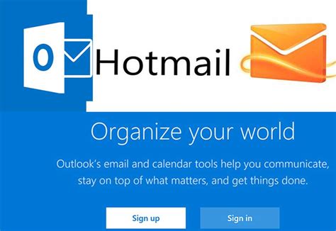Hotmail Sign In Mail How Do I Log Into My Hotmail
