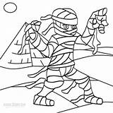 Mummy Coloring Pages Egyptian Mummies Printable Drawing Pyramid Template Kids Color Cool2bkids Print Paintingvalley Cute sketch template