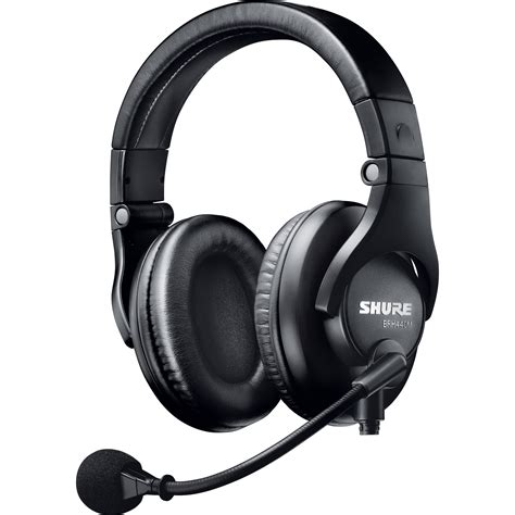 shure dual sided broadcast headset brhm lc bh photo video