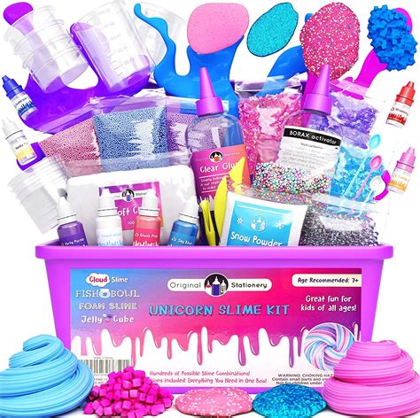 Original Stationery Unicorn Slime Kit Supplies Stuff For Girls Making