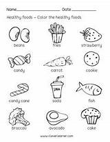 Healthy Preschool Foods Science Worksheets Food Sheets Activities Unhealthy Activity Kids Printable Health Printables Coloring Nutrition Cleverlearner Choose Board sketch template