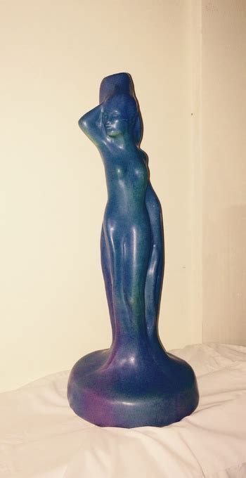 van briggle nude lady in turquoise matte lamp base finisher hvm collectors weekly