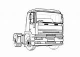 Coloring Truck Trucks Pages Box Wheels Cartoon Lets sketch template