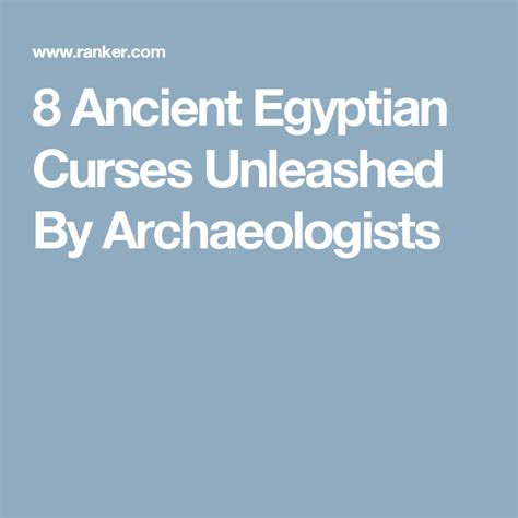 Disturbing Instances Where Ancient Egyptian Curses Seemed