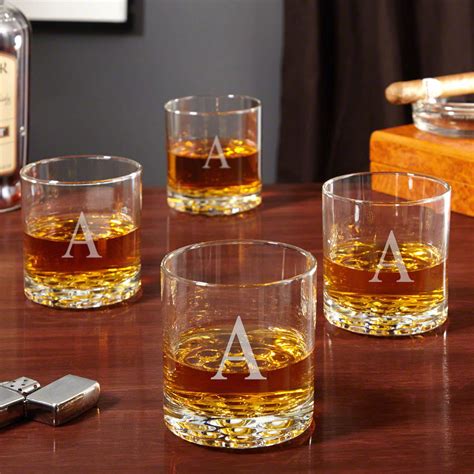 buckman personalized old fashioned glasses set of 4