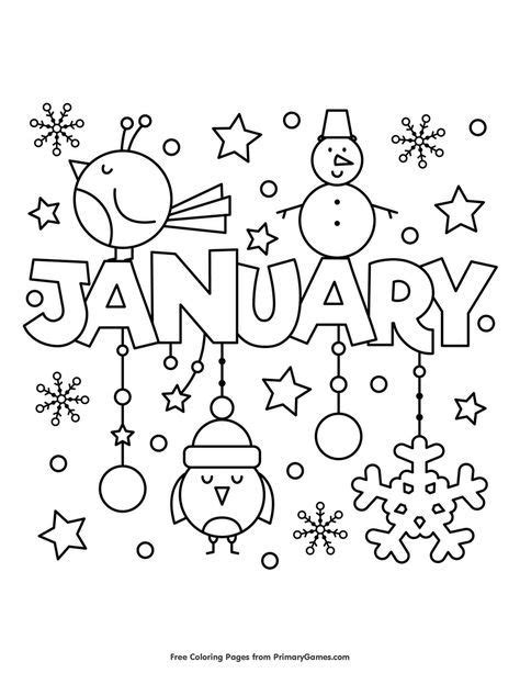 january coloring page  printable  coloring pages winter