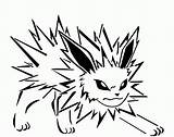 Pokemon Coloring Pages Eevee Evolutions Jolteon Printable Evolution Print Fire Sheets Type Sheet Color Pikachu Gif Pdf sketch template