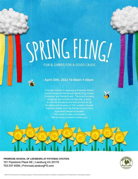 primrose school leesburg  potomac station spring fling fundraiser