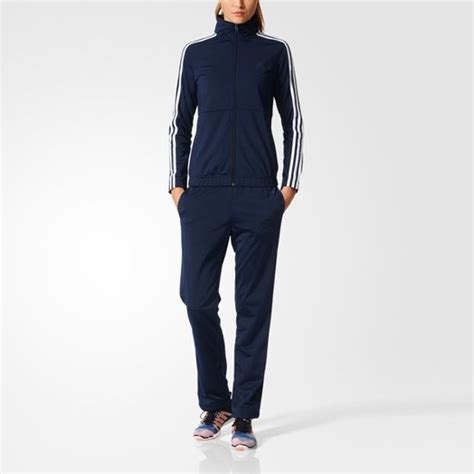bolcom adidas   basics  stripes track suit joggingpak dames