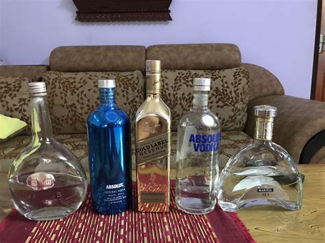 family  empty liquor bottles  water bottles     water   rzerowaste