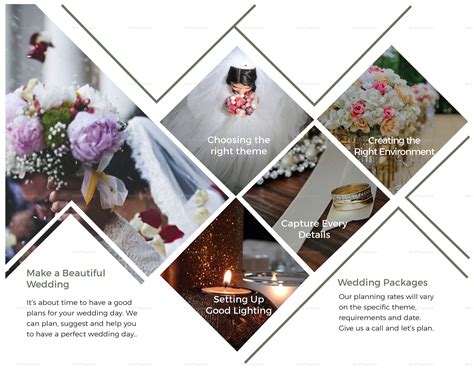 Wedding Planner Brochure Template Wedding Album Design Layout Album